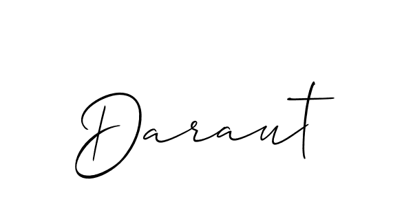 Best and Professional Signature Style for Daraut. Allison_Script Best Signature Style Collection. Daraut signature style 2 images and pictures png