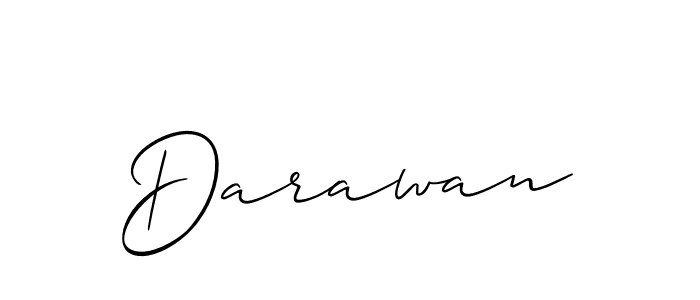 You should practise on your own different ways (Allison_Script) to write your name (Darawan) in signature. don't let someone else do it for you. Darawan signature style 2 images and pictures png