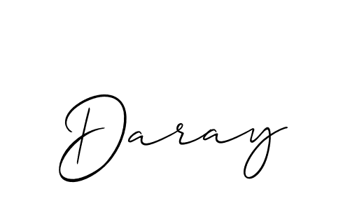 Use a signature maker to create a handwritten signature online. With this signature software, you can design (Allison_Script) your own signature for name Daray. Daray signature style 2 images and pictures png