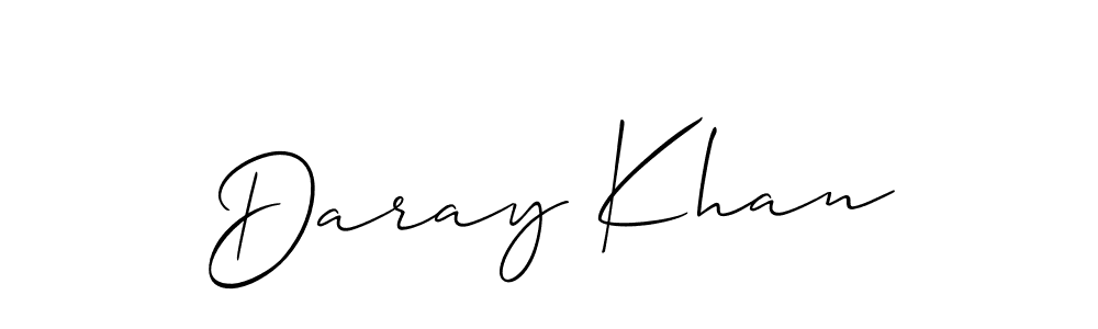 Create a beautiful signature design for name Daray Khan. With this signature (Allison_Script) fonts, you can make a handwritten signature for free. Daray Khan signature style 2 images and pictures png