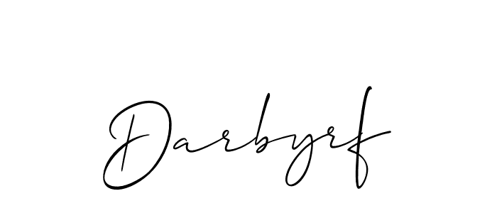 Darbyrf stylish signature style. Best Handwritten Sign (Allison_Script) for my name. Handwritten Signature Collection Ideas for my name Darbyrf. Darbyrf signature style 2 images and pictures png