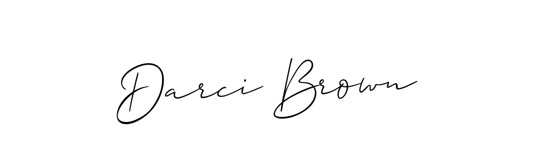 It looks lik you need a new signature style for name Darci Brown. Design unique handwritten (Allison_Script) signature with our free signature maker in just a few clicks. Darci Brown signature style 2 images and pictures png