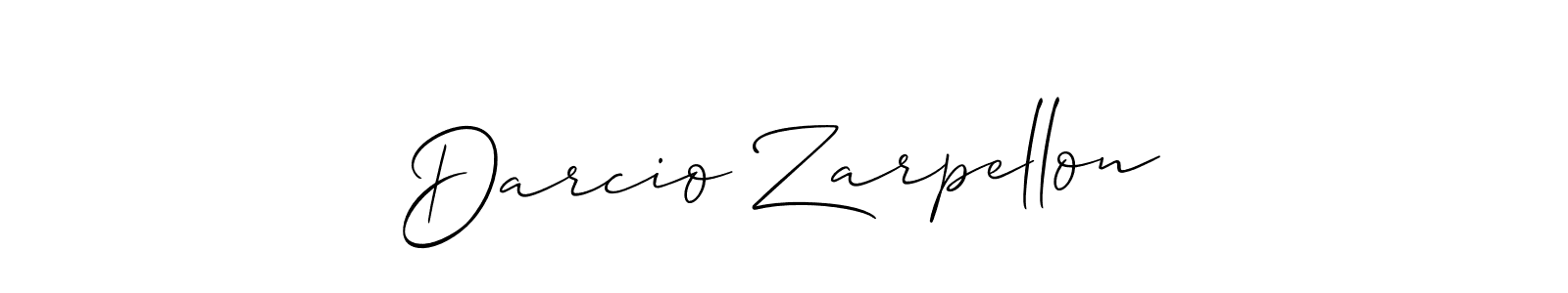 Make a beautiful signature design for name Darcio Zarpellon. With this signature (Allison_Script) style, you can create a handwritten signature for free. Darcio Zarpellon signature style 2 images and pictures png