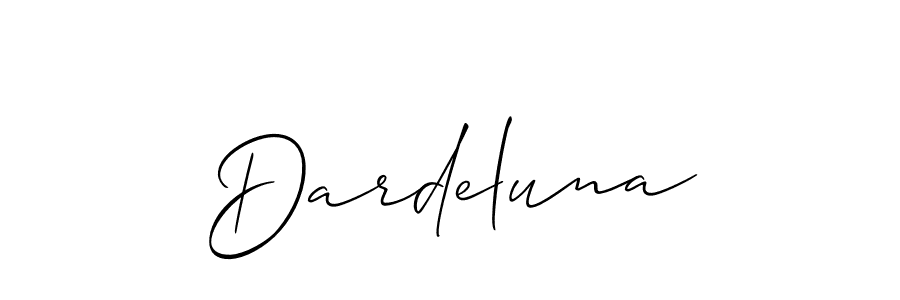 How to make Dardeluna signature? Allison_Script is a professional autograph style. Create handwritten signature for Dardeluna name. Dardeluna signature style 2 images and pictures png
