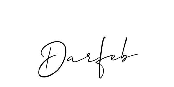 Best and Professional Signature Style for Darfeb. Allison_Script Best Signature Style Collection. Darfeb signature style 2 images and pictures png