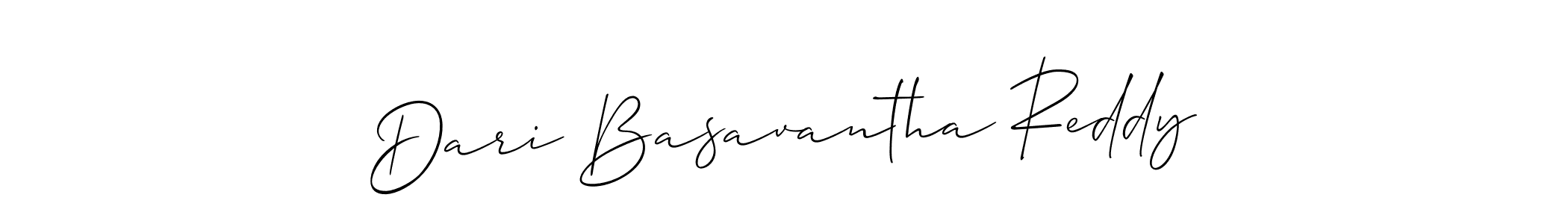 Create a beautiful signature design for name Dari Basavantha Reddy. With this signature (Allison_Script) fonts, you can make a handwritten signature for free. Dari Basavantha Reddy signature style 2 images and pictures png