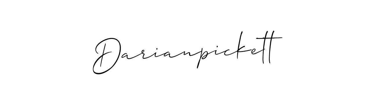 Create a beautiful signature design for name Darianpickett. With this signature (Allison_Script) fonts, you can make a handwritten signature for free. Darianpickett signature style 2 images and pictures png