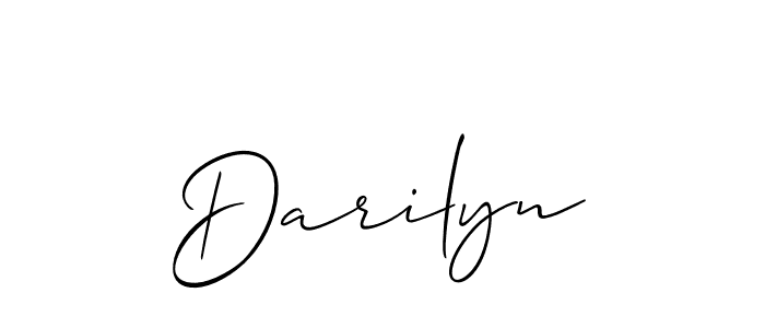 It looks lik you need a new signature style for name Darilyn. Design unique handwritten (Allison_Script) signature with our free signature maker in just a few clicks. Darilyn signature style 2 images and pictures png