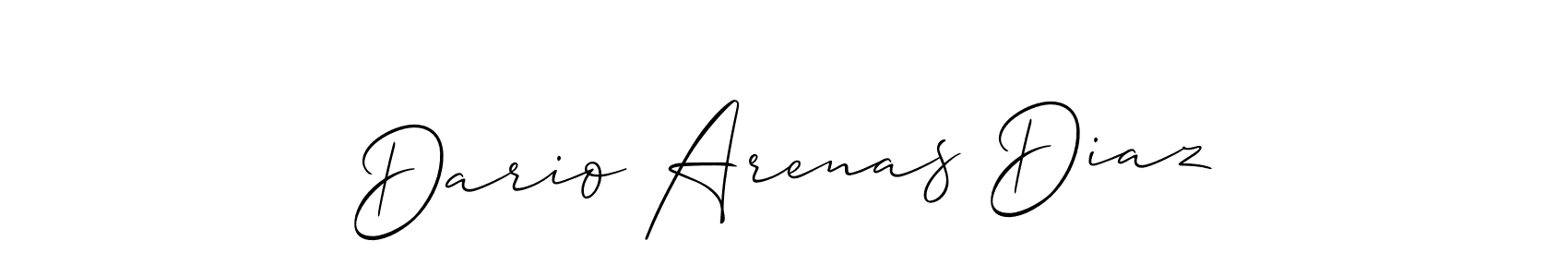 Dario Arenas Diaz stylish signature style. Best Handwritten Sign (Allison_Script) for my name. Handwritten Signature Collection Ideas for my name Dario Arenas Diaz. Dario Arenas Diaz signature style 2 images and pictures png