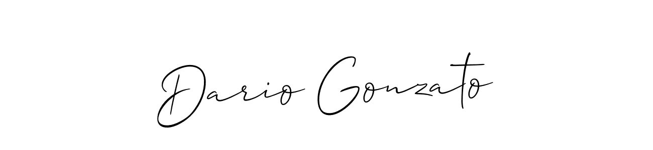 Best and Professional Signature Style for Dario Gonzato. Allison_Script Best Signature Style Collection. Dario Gonzato signature style 2 images and pictures png