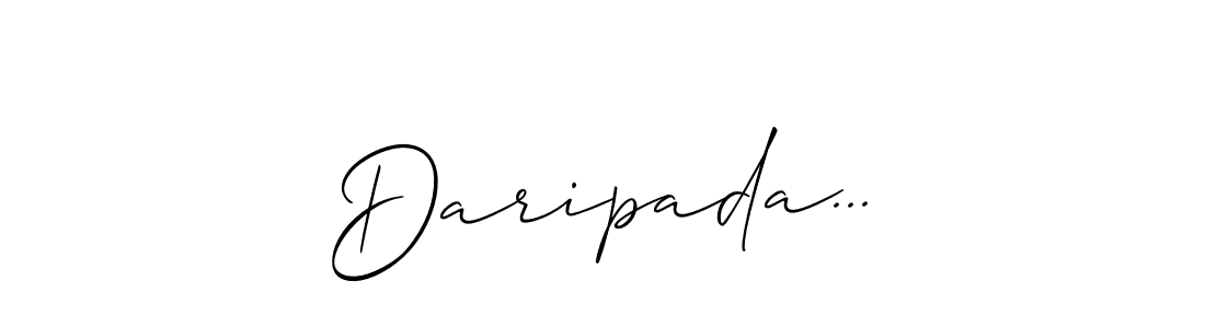 The best way (Allison_Script) to make a short signature is to pick only two or three words in your name. The name Daripada... include a total of six letters. For converting this name. Daripada... signature style 2 images and pictures png