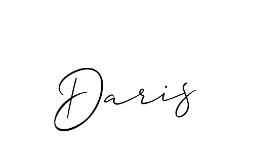 Best and Professional Signature Style for Daris. Allison_Script Best Signature Style Collection. Daris signature style 2 images and pictures png