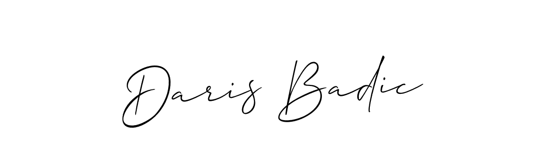 How to Draw Daris Badic signature style? Allison_Script is a latest design signature styles for name Daris Badic. Daris Badic signature style 2 images and pictures png