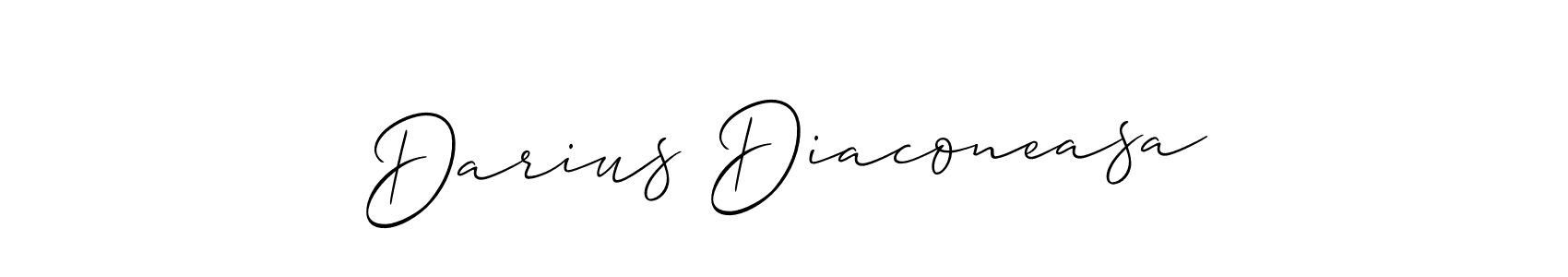 How to make Darius Diaconeasa name signature. Use Allison_Script style for creating short signs online. This is the latest handwritten sign. Darius Diaconeasa signature style 2 images and pictures png