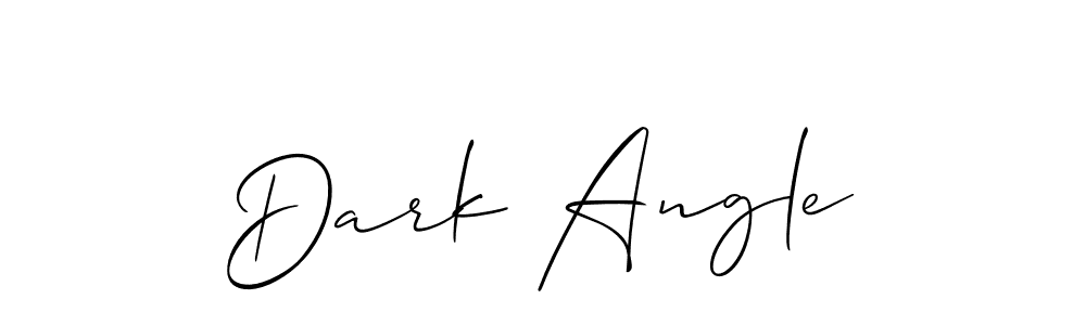 Design your own signature with our free online signature maker. With this signature software, you can create a handwritten (Allison_Script) signature for name Dark Angle. Dark Angle signature style 2 images and pictures png