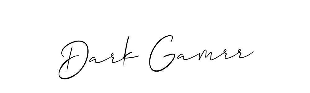 It looks lik you need a new signature style for name Dark Gamrr. Design unique handwritten (Allison_Script) signature with our free signature maker in just a few clicks. Dark Gamrr signature style 2 images and pictures png