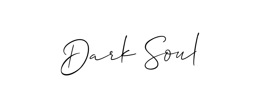 if you are searching for the best signature style for your name Dark Soul. so please give up your signature search. here we have designed multiple signature styles  using Allison_Script. Dark Soul signature style 2 images and pictures png
