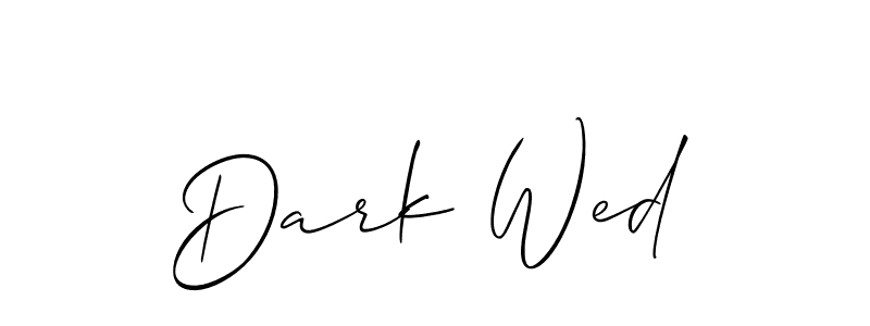 Create a beautiful signature design for name Dark Wed. With this signature (Allison_Script) fonts, you can make a handwritten signature for free. Dark Wed signature style 2 images and pictures png