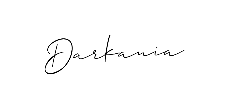 Darkania stylish signature style. Best Handwritten Sign (Allison_Script) for my name. Handwritten Signature Collection Ideas for my name Darkania. Darkania signature style 2 images and pictures png