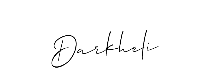 How to make Darkheli name signature. Use Allison_Script style for creating short signs online. This is the latest handwritten sign. Darkheli signature style 2 images and pictures png