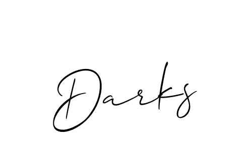 How to make Darks signature? Allison_Script is a professional autograph style. Create handwritten signature for Darks name. Darks signature style 2 images and pictures png