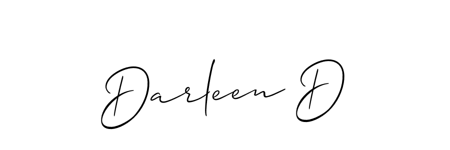 Best and Professional Signature Style for Darleen D. Allison_Script Best Signature Style Collection. Darleen D signature style 2 images and pictures png