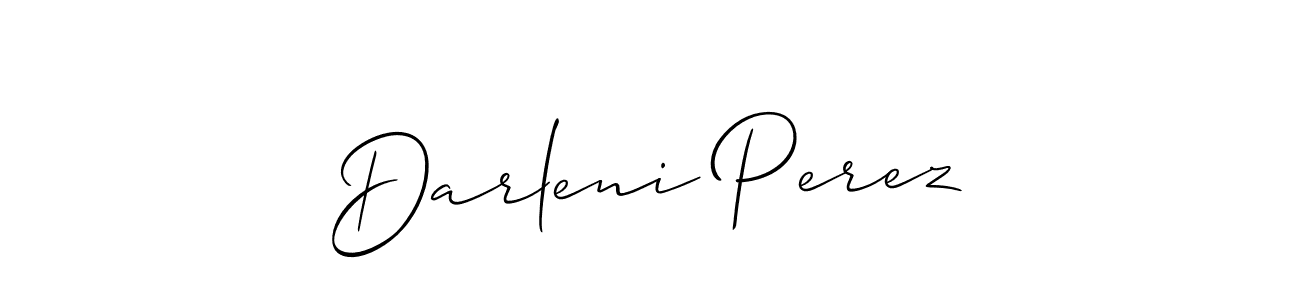 The best way (Allison_Script) to make a short signature is to pick only two or three words in your name. The name Darleni Perez include a total of six letters. For converting this name. Darleni Perez signature style 2 images and pictures png