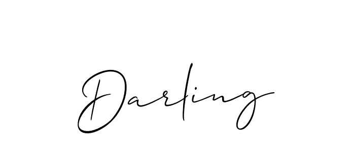 Best and Professional Signature Style for Darling. Allison_Script Best Signature Style Collection. Darling signature style 2 images and pictures png