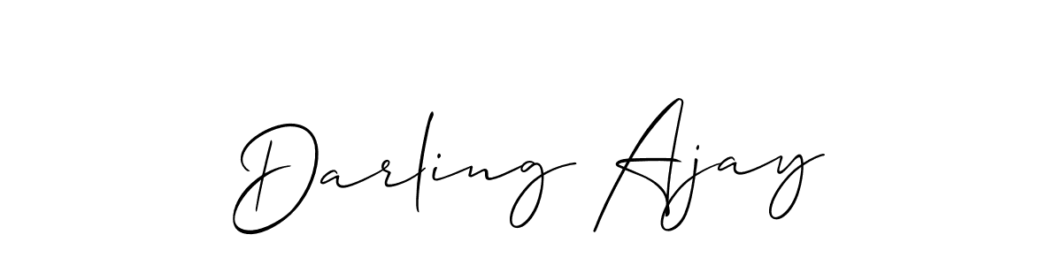 Similarly Allison_Script is the best handwritten signature design. Signature creator online .You can use it as an online autograph creator for name Darling Ajay. Darling Ajay signature style 2 images and pictures png