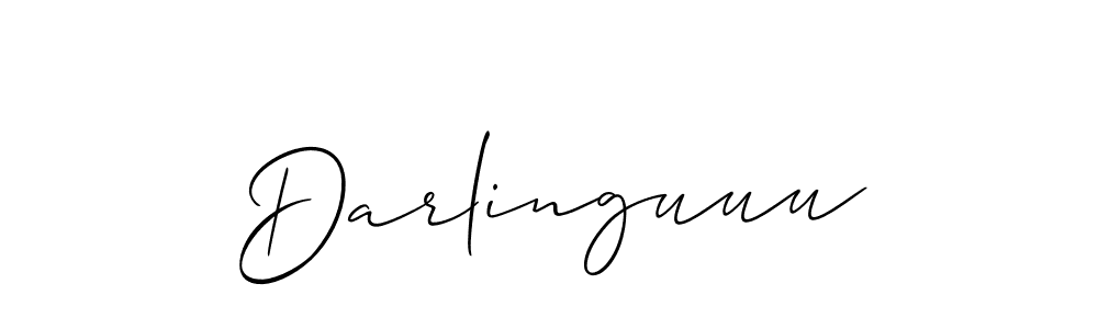 The best way (Allison_Script) to make a short signature is to pick only two or three words in your name. The name Darlinguuu include a total of six letters. For converting this name. Darlinguuu signature style 2 images and pictures png