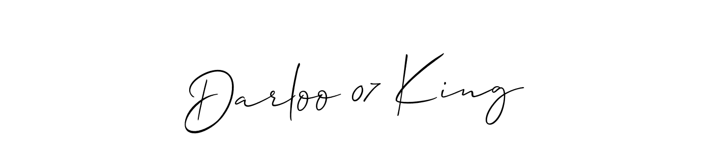 Best and Professional Signature Style for Darloo 07 King. Allison_Script Best Signature Style Collection. Darloo 07 King signature style 2 images and pictures png