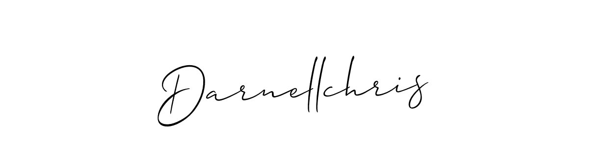 Also we have Darnellchris name is the best signature style. Create professional handwritten signature collection using Allison_Script autograph style. Darnellchris signature style 2 images and pictures png