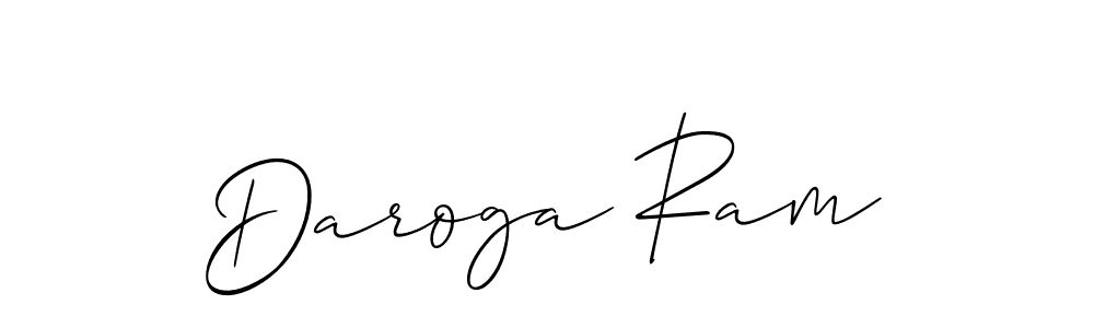 Use a signature maker to create a handwritten signature online. With this signature software, you can design (Allison_Script) your own signature for name Daroga Ram. Daroga Ram signature style 2 images and pictures png