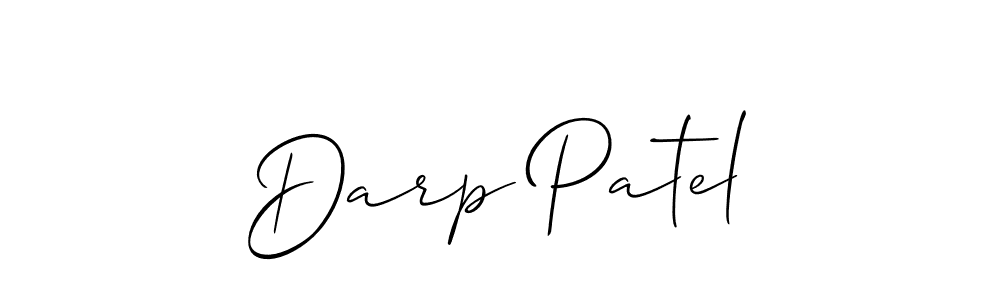 How to Draw Darp Patel signature style? Allison_Script is a latest design signature styles for name Darp Patel. Darp Patel signature style 2 images and pictures png