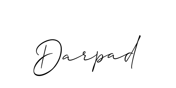 Make a beautiful signature design for name Darpad. Use this online signature maker to create a handwritten signature for free. Darpad signature style 2 images and pictures png