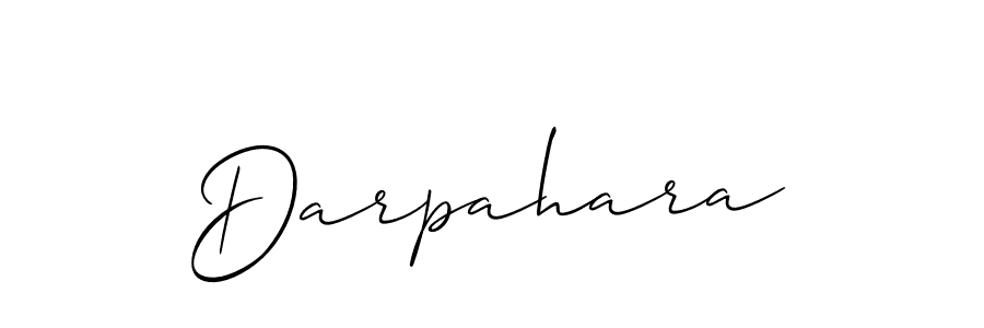 How to make Darpahara signature? Allison_Script is a professional autograph style. Create handwritten signature for Darpahara name. Darpahara signature style 2 images and pictures png