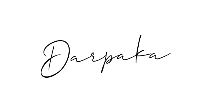 It looks lik you need a new signature style for name Darpaka. Design unique handwritten (Allison_Script) signature with our free signature maker in just a few clicks. Darpaka signature style 2 images and pictures png