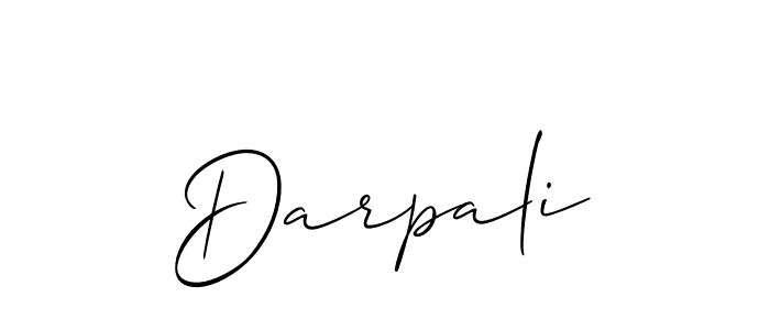 How to Draw Darpali signature style? Allison_Script is a latest design signature styles for name Darpali. Darpali signature style 2 images and pictures png