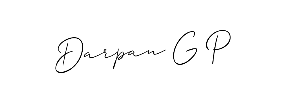 if you are searching for the best signature style for your name Darpan G P. so please give up your signature search. here we have designed multiple signature styles  using Allison_Script. Darpan G P signature style 2 images and pictures png