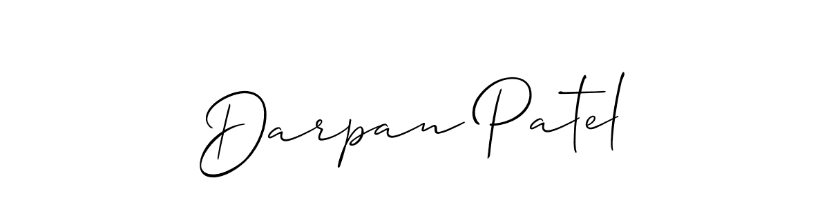 The best way (Allison_Script) to make a short signature is to pick only two or three words in your name. The name Darpan Patel include a total of six letters. For converting this name. Darpan Patel signature style 2 images and pictures png