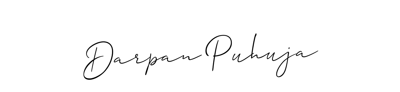 if you are searching for the best signature style for your name Darpan Puhuja. so please give up your signature search. here we have designed multiple signature styles  using Allison_Script. Darpan Puhuja signature style 2 images and pictures png
