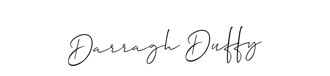 Darragh Duffy stylish signature style. Best Handwritten Sign (Allison_Script) for my name. Handwritten Signature Collection Ideas for my name Darragh Duffy. Darragh Duffy signature style 2 images and pictures png