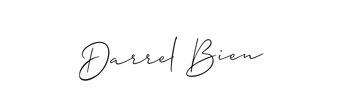 How to make Darrel Bien name signature. Use Allison_Script style for creating short signs online. This is the latest handwritten sign. Darrel Bien signature style 2 images and pictures png