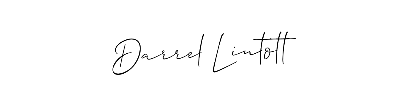 This is the best signature style for the Darrel Lintott name. Also you like these signature font (Allison_Script). Mix name signature. Darrel Lintott signature style 2 images and pictures png