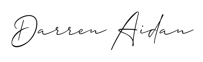 You can use this online signature creator to create a handwritten signature for the name Darren Aidan. This is the best online autograph maker. Darren Aidan signature style 2 images and pictures png
