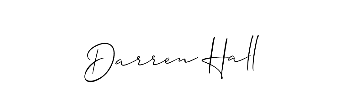 Design your own signature with our free online signature maker. With this signature software, you can create a handwritten (Allison_Script) signature for name Darren Hall. Darren Hall signature style 2 images and pictures png