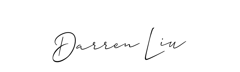 Also we have Darren Liu name is the best signature style. Create professional handwritten signature collection using Allison_Script autograph style. Darren Liu signature style 2 images and pictures png