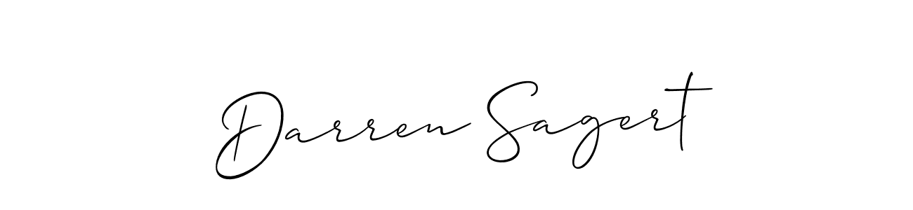 You should practise on your own different ways (Allison_Script) to write your name (Darren Sagert) in signature. don't let someone else do it for you. Darren Sagert signature style 2 images and pictures png
