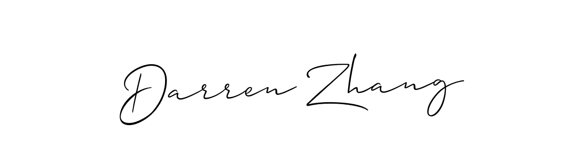 Similarly Allison_Script is the best handwritten signature design. Signature creator online .You can use it as an online autograph creator for name Darren Zhang. Darren Zhang signature style 2 images and pictures png