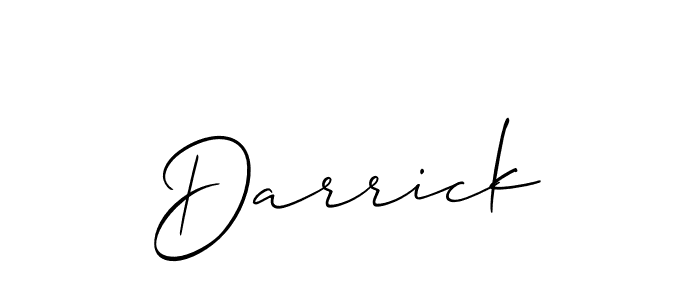 You should practise on your own different ways (Allison_Script) to write your name (Darrick) in signature. don't let someone else do it for you. Darrick signature style 2 images and pictures png
